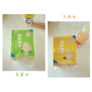 428g手提袋式苏打饼干（16独立包） 芝麻味，香葱味伴手礼 礼品